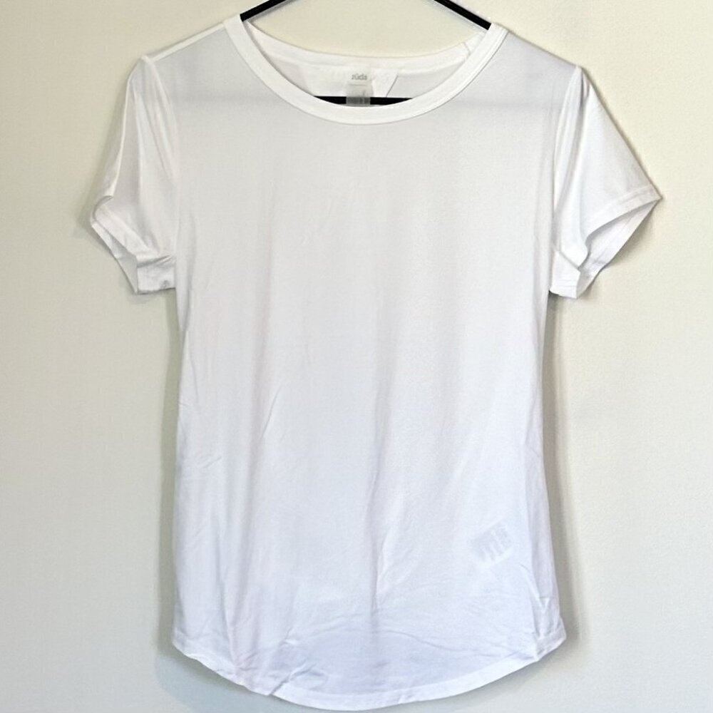 NEW Zuda Z-Cool Moisture Wicking Open Back Knotted White Top XXS